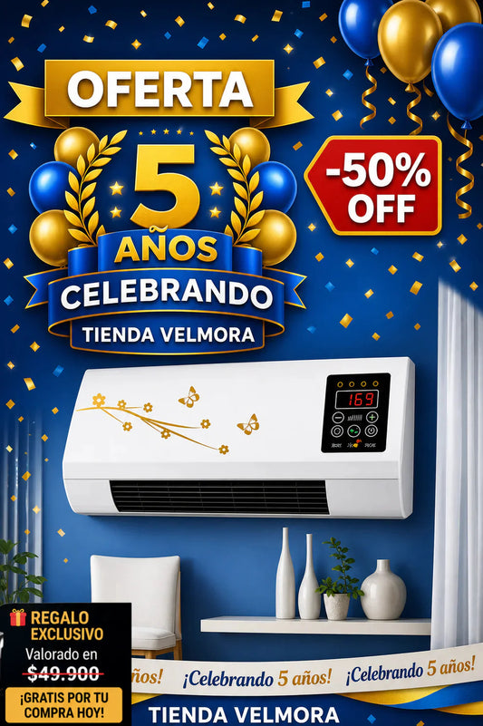 DualTemp - Aire Acondicionado Portátil Frío/Calor, Potente y Económico 50% OFF