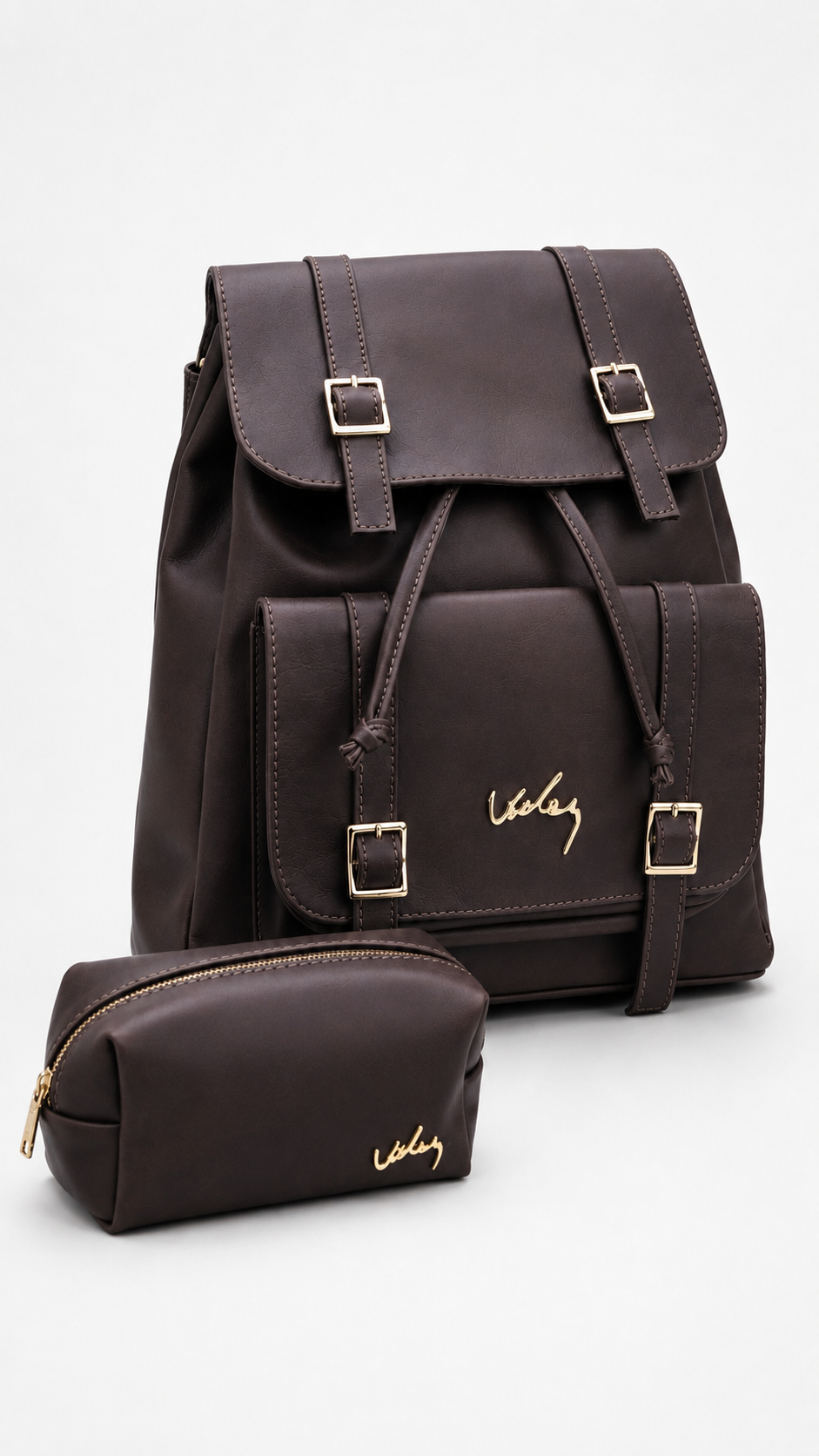 🔥Durabilidad 10 años - MORRAL CUERO PREMIUM VÉLEZ + Regalo COSMETIQUERA